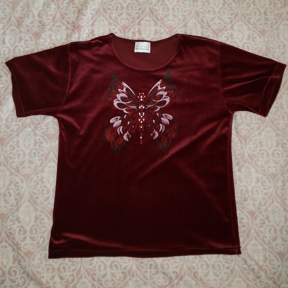 Vintage Velvet Allyson Whitmore Butterfly Shirt